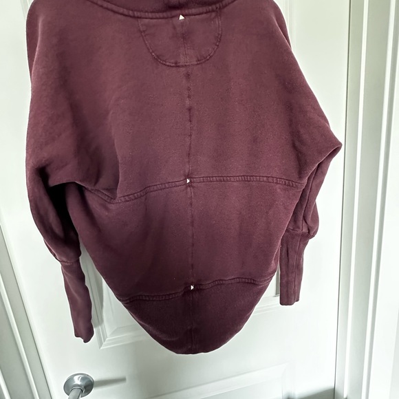 Wilfred Aritzia Diderot XS open cardigan in burgundy - Picture 4 of 5